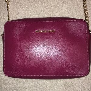 Burgundy Michael Kors Shoulder Bag